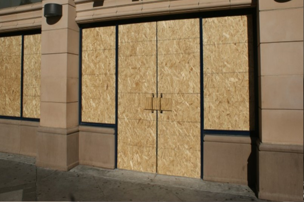 Boarding Up in Bermondsey, Borough, Southwark, SE1